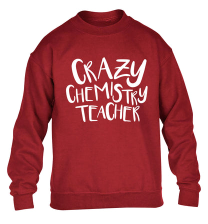Crazy chemistry teacher children's grey sweater 12-13 Years