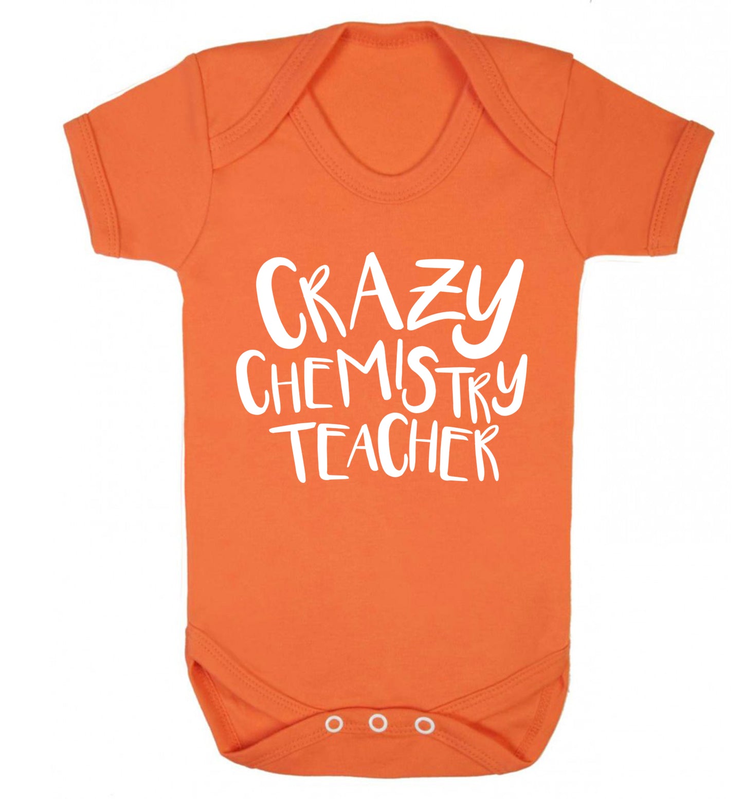 Crazy chemistry teacher Baby Vest orange 18-24 months