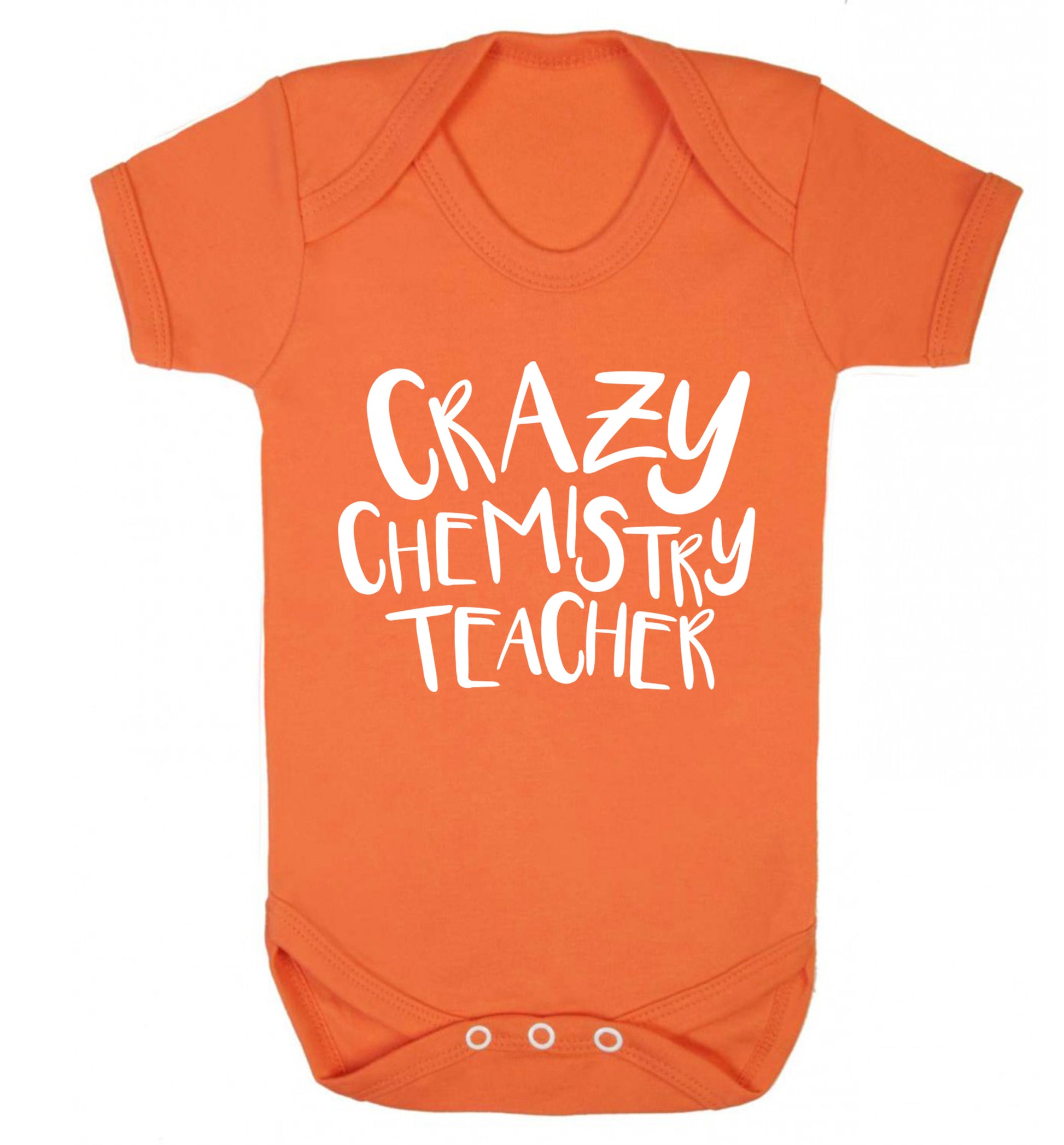 Crazy chemistry teacher Baby Vest orange 18-24 months