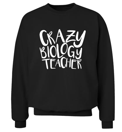 Crazy biology teacher Adult's unisex black Sweater 2XL
