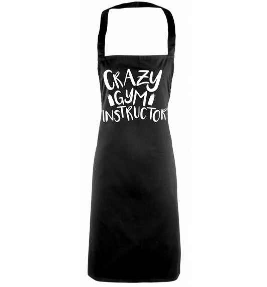 Crazy gym instructor black apron