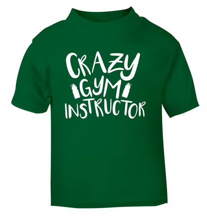 Crazy gym instructor green Baby Toddler Tshirt 2 Years