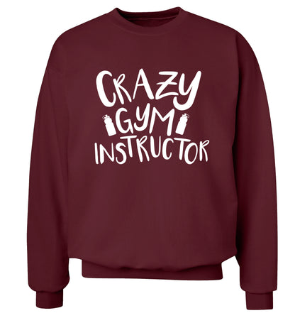 Crazy gym instructor Adult's unisex maroon Sweater 2XL