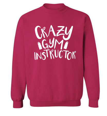 Crazy gym instructor Adult's unisex pink Sweater 2XL