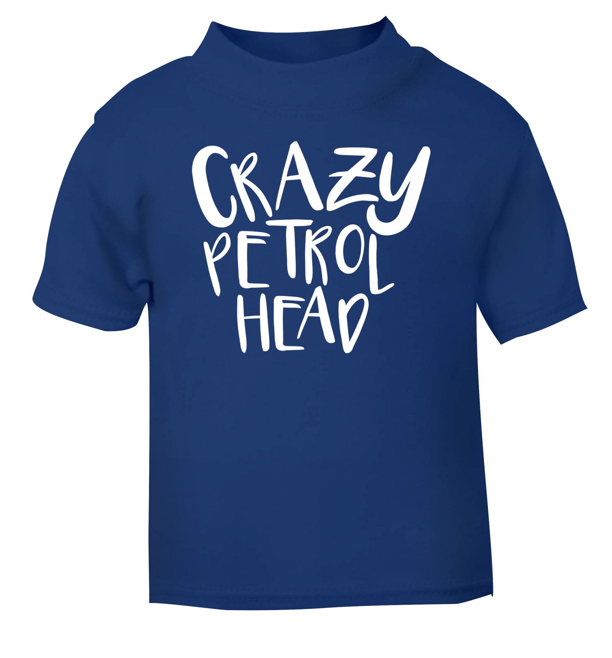 Crazy petrol head blue Baby Toddler Tshirt 2 Years