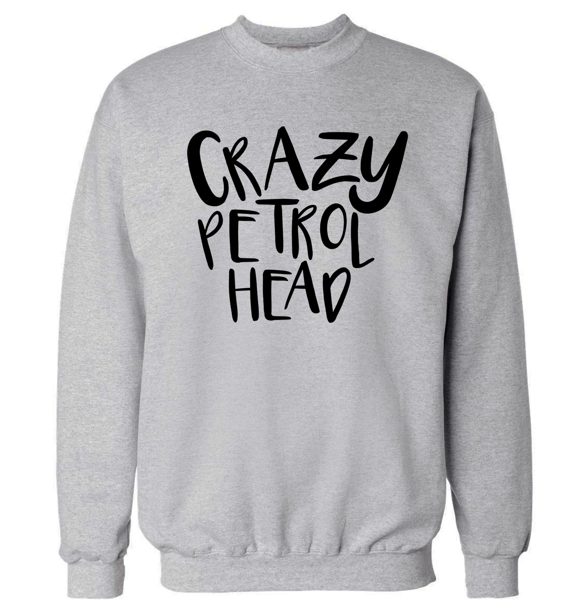 Crazy petrol head Adult's unisex grey Sweater 2XL