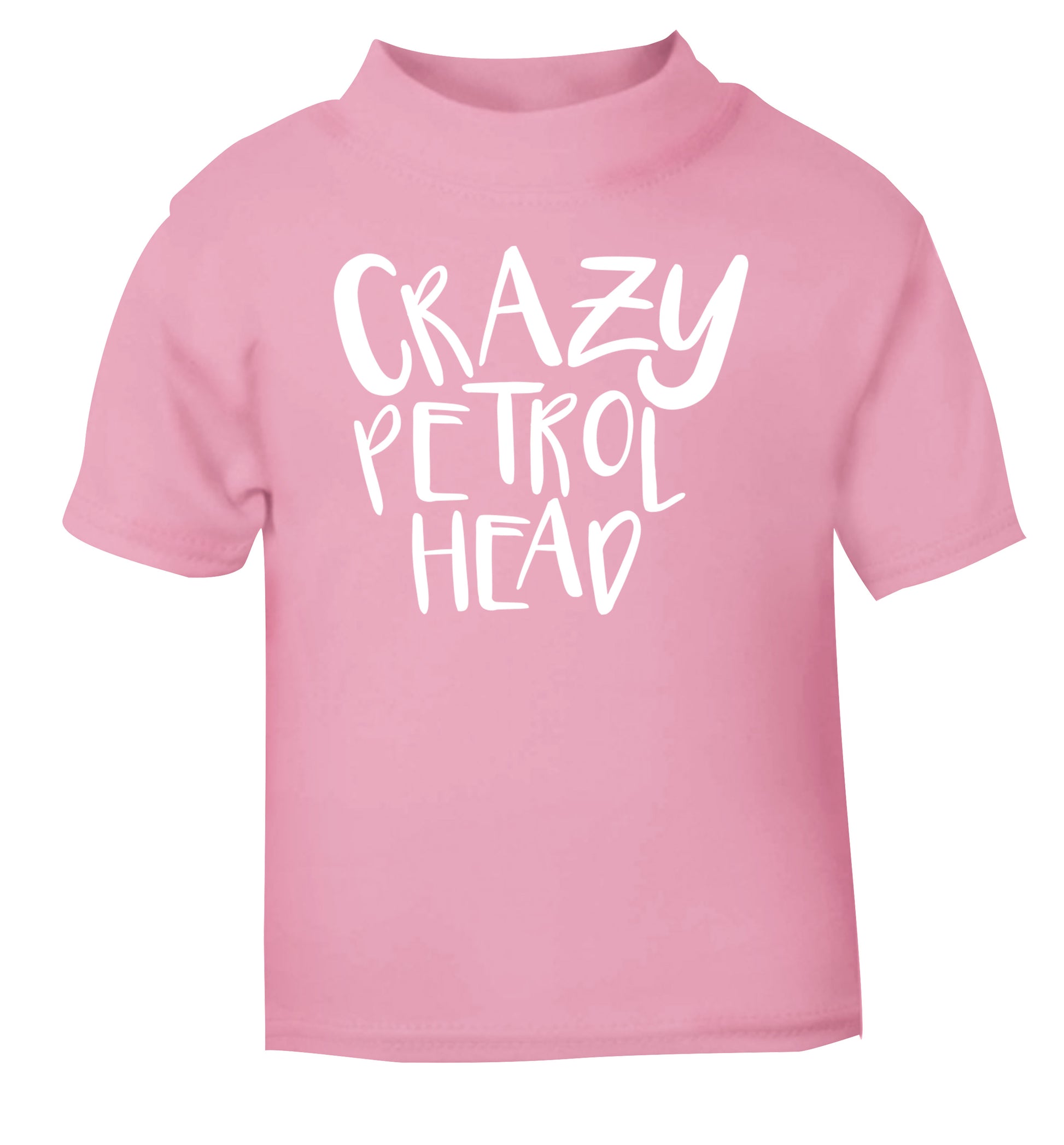 Crazy petrol head light pink Baby Toddler Tshirt 2 Years