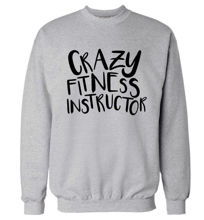 Crazy fitness instructor Adult's unisex grey Sweater 2XL