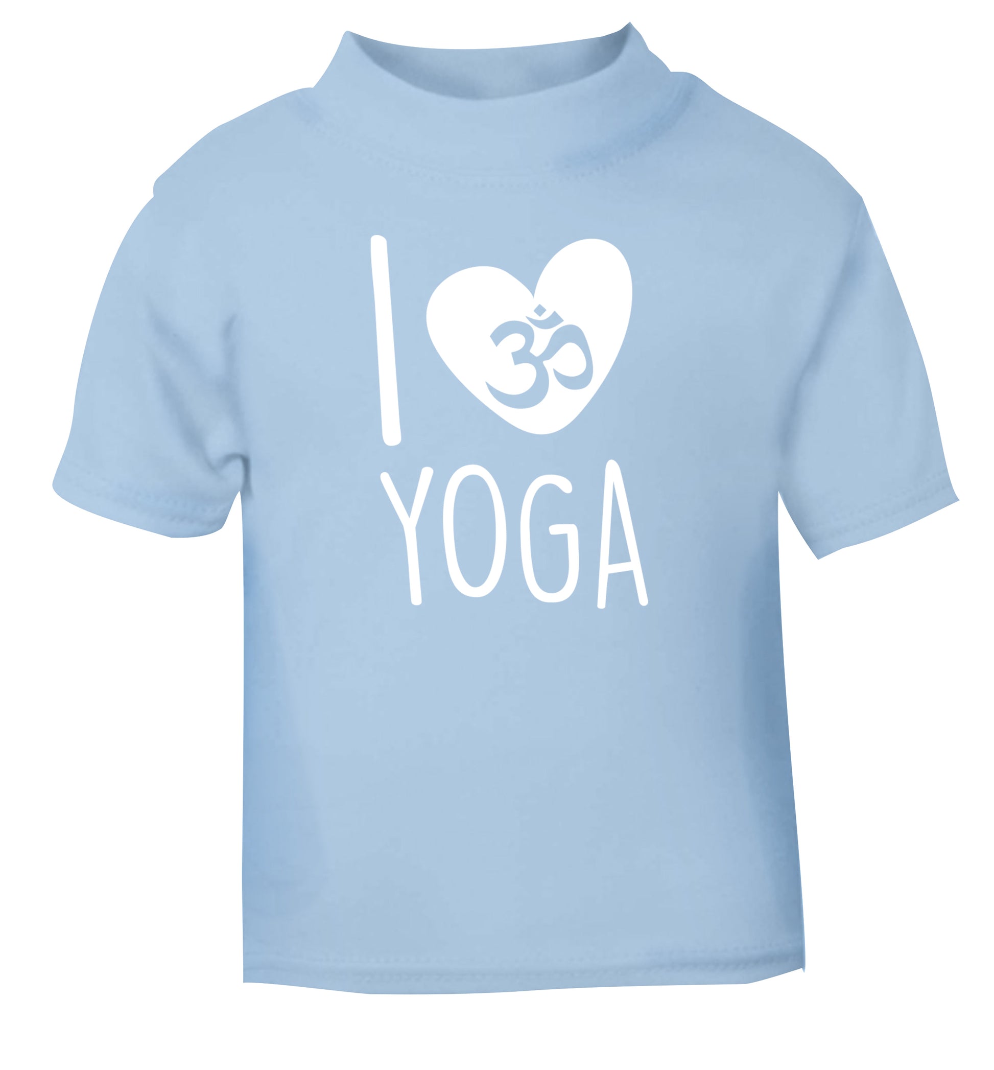 I love yoga light blue Baby Toddler Tshirt 2 Years