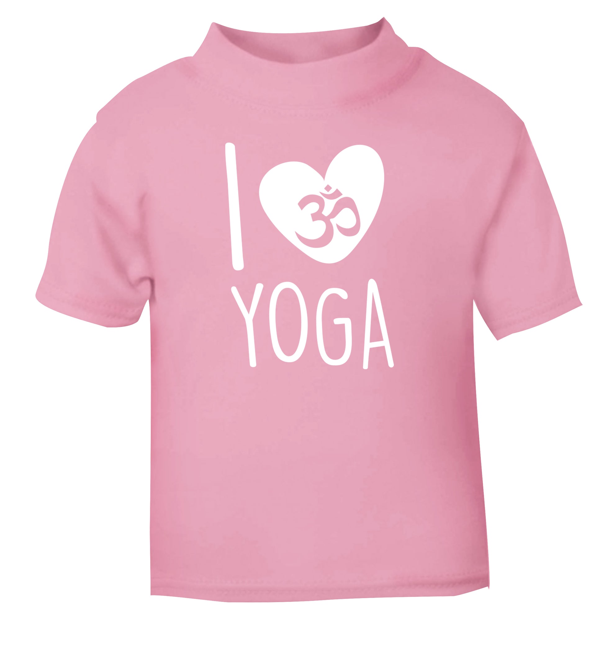 I love yoga light pink Baby Toddler Tshirt 2 Years