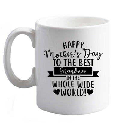 10 oz Happy mother's day to the best step-mum in the world ceramic mug right handed