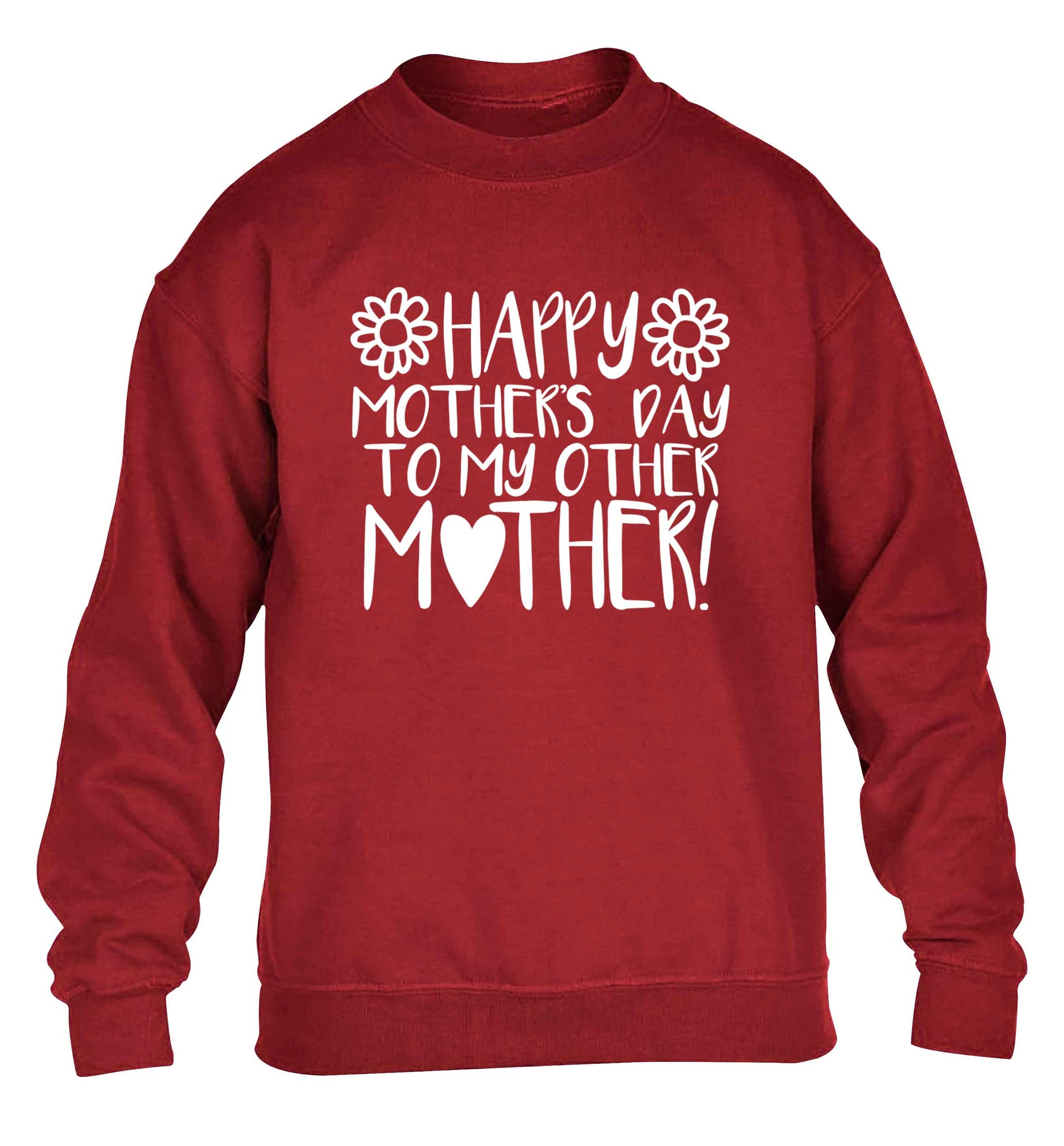 Happy mother's day to my other mother children's grey sweater 12-13 Years