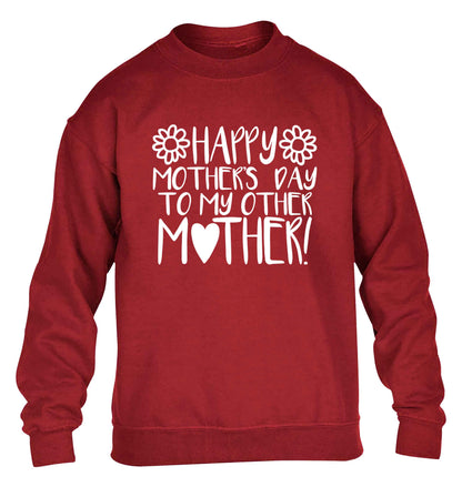 Happy mother's day to my other mother children's grey sweater 12-13 Years