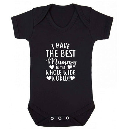 I have the best mummy in the whole wide world baby vest black 18-24 months