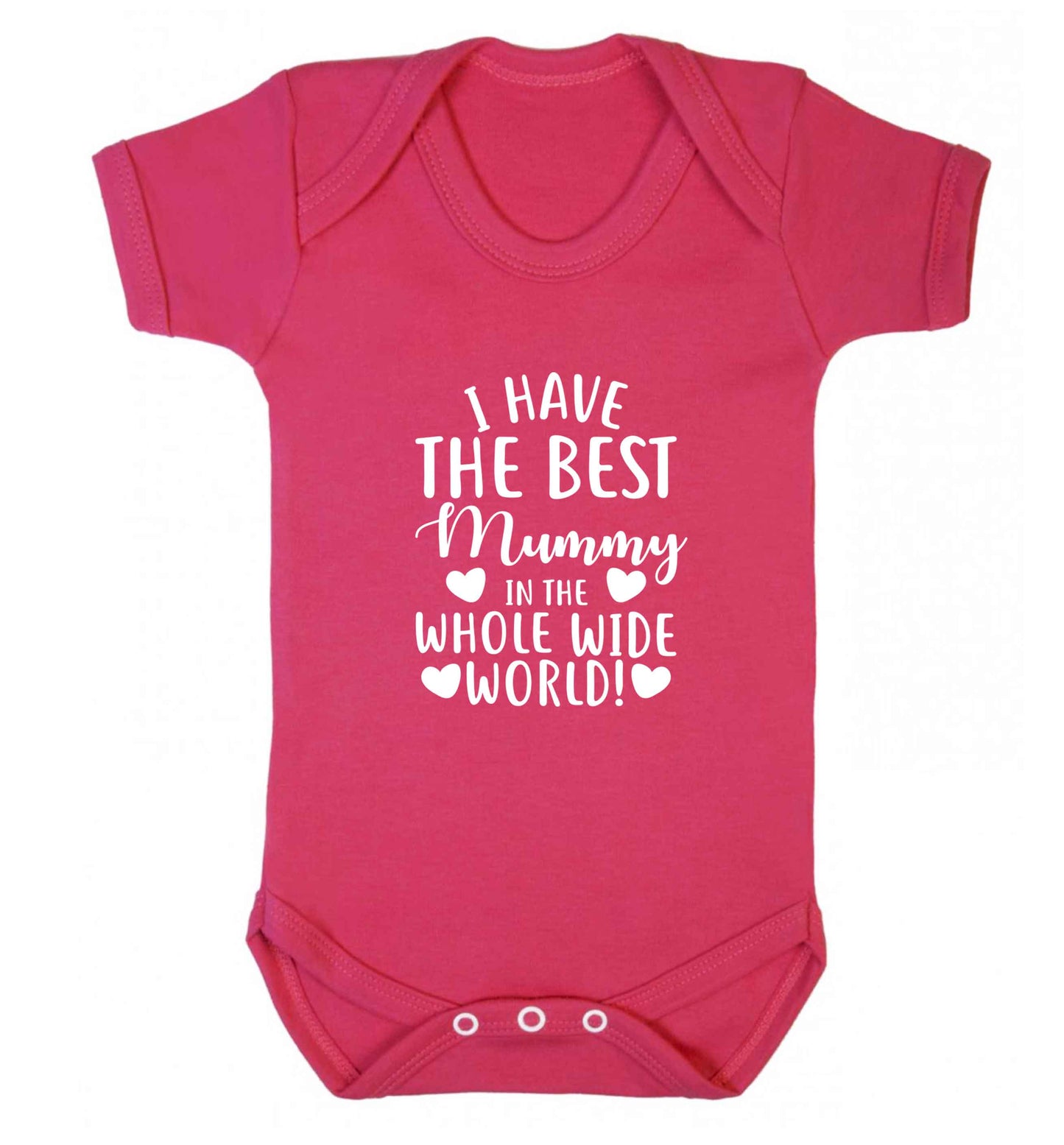 I have the best mummy in the whole wide world baby vest dark pink 18-24 months