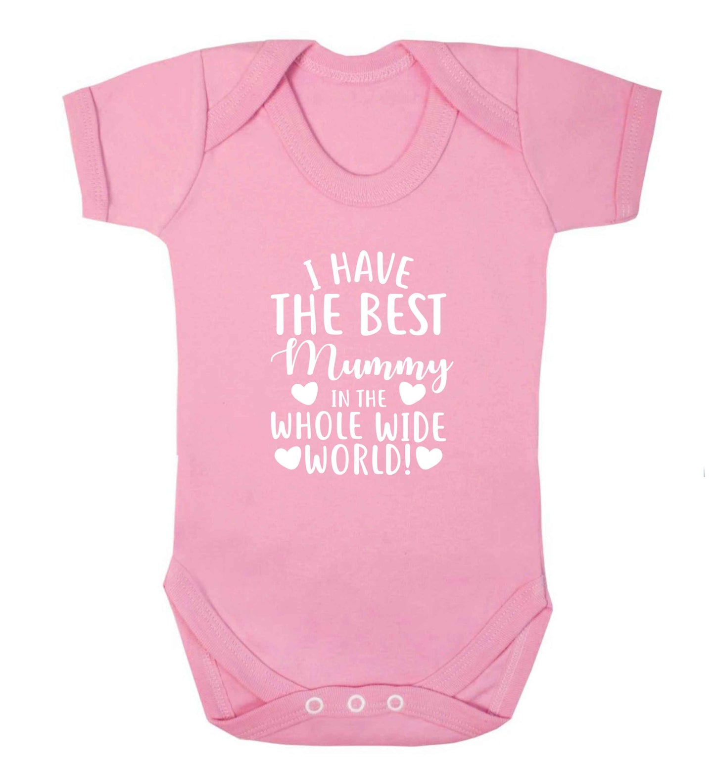 I have the best mummy in the whole wide world baby vest pale pink 18-24 months