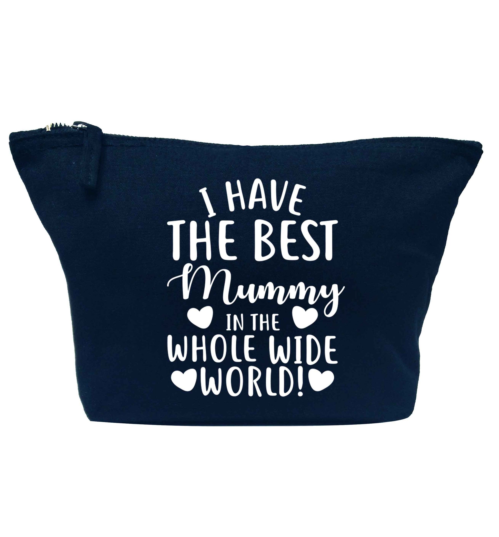 I have the best mummy in the whole wide world navy makeup bag
