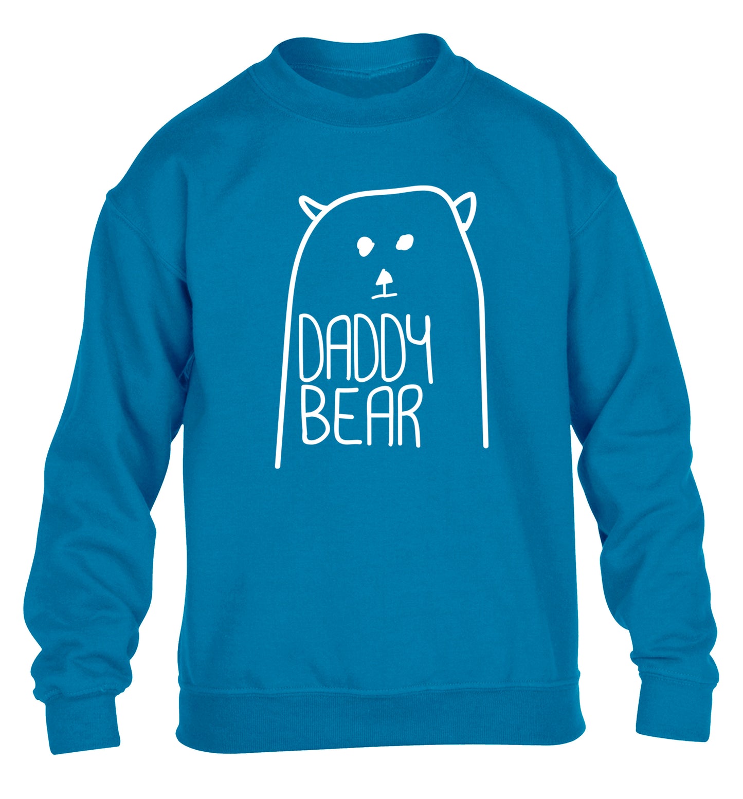 Daddy bear children's blue sweater 12-13 Years