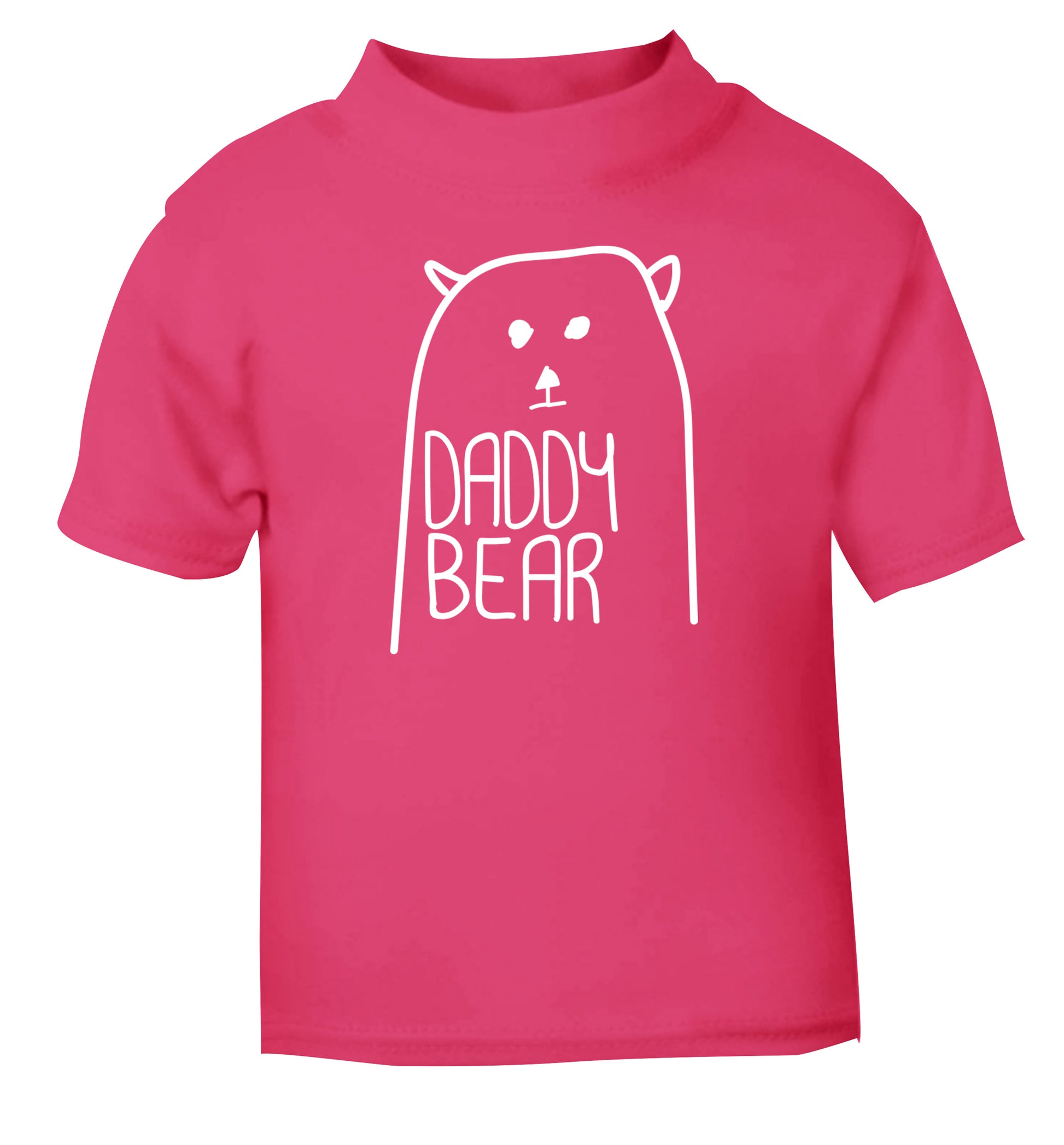 Daddy bear pink Baby Toddler Tshirt 2 Years