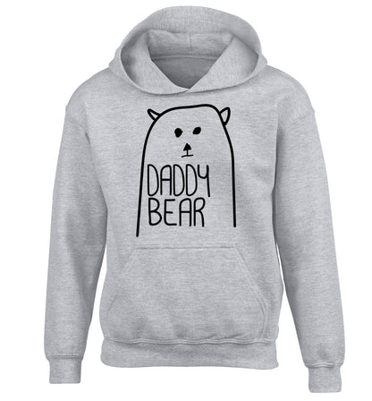 Daddy bear children's grey hoodie 12-13 Years