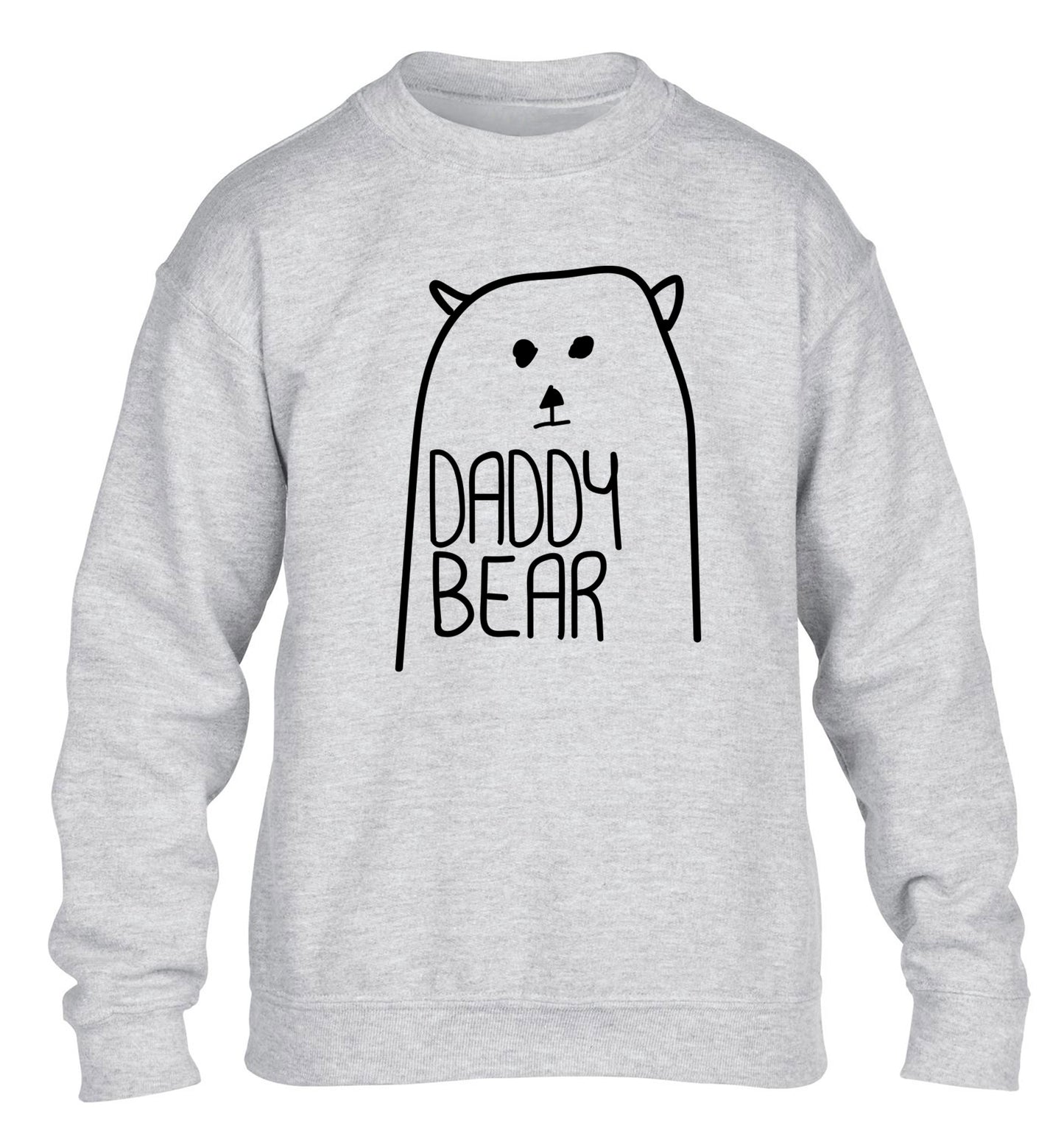 Daddy bear children's grey sweater 12-13 Years