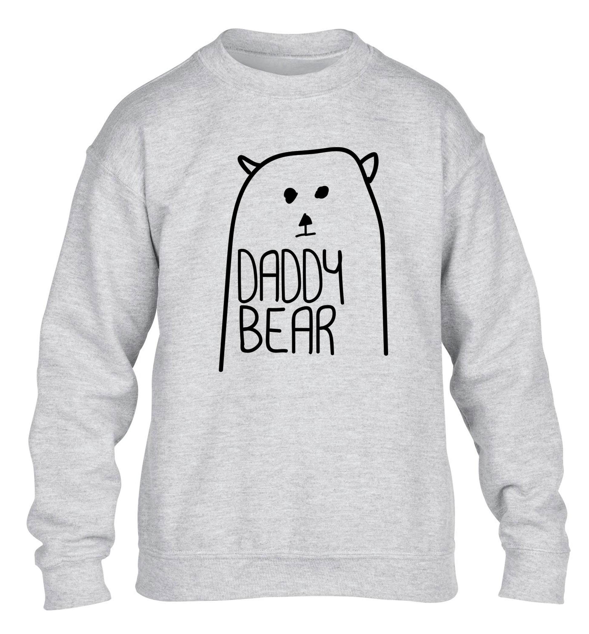 Daddy bear children's grey sweater 12-13 Years