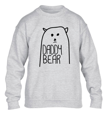 Daddy bear children's grey sweater 12-13 Years