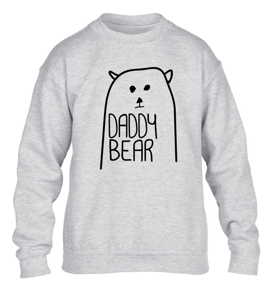 Daddy bear children's grey sweater 12-13 Years