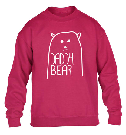 Daddy bear children's pink sweater 12-13 Years