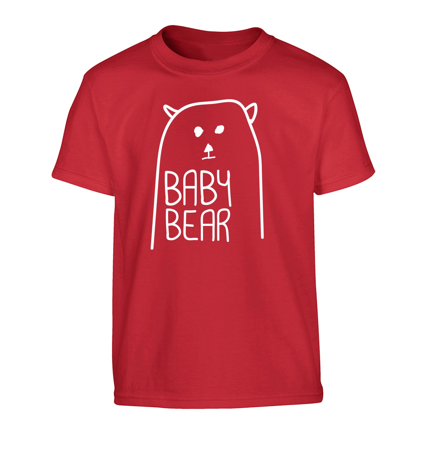 Baby bear Children's red Tshirt 12-13 Years