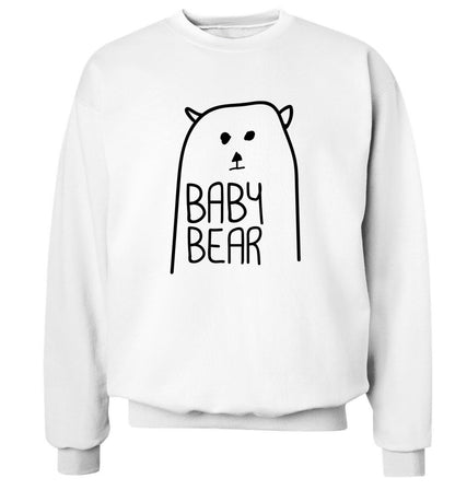Baby bear Adult's unisex white Sweater 2XL