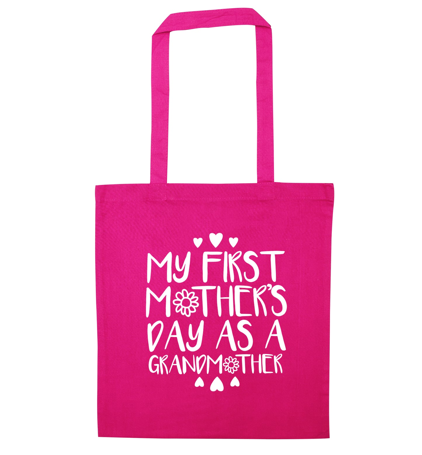 My first mother's day as a grandmother pink tote bag