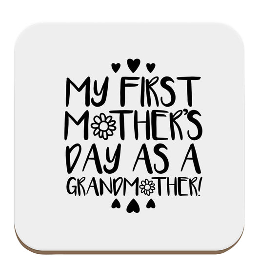 It's my first mother's day as a grandmother set of four coasters