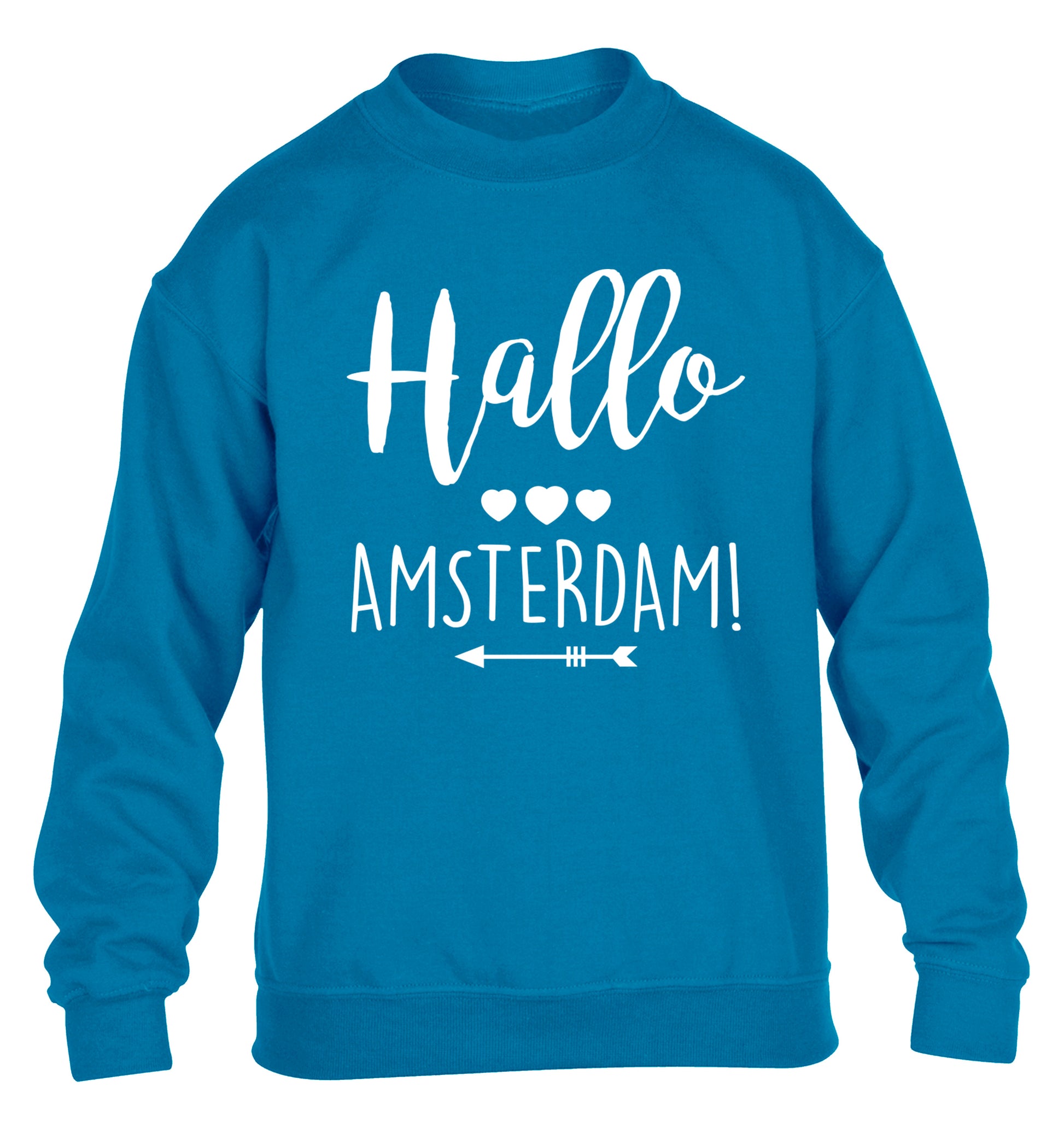 Hallo Amsterdam children's blue sweater 12-13 Years