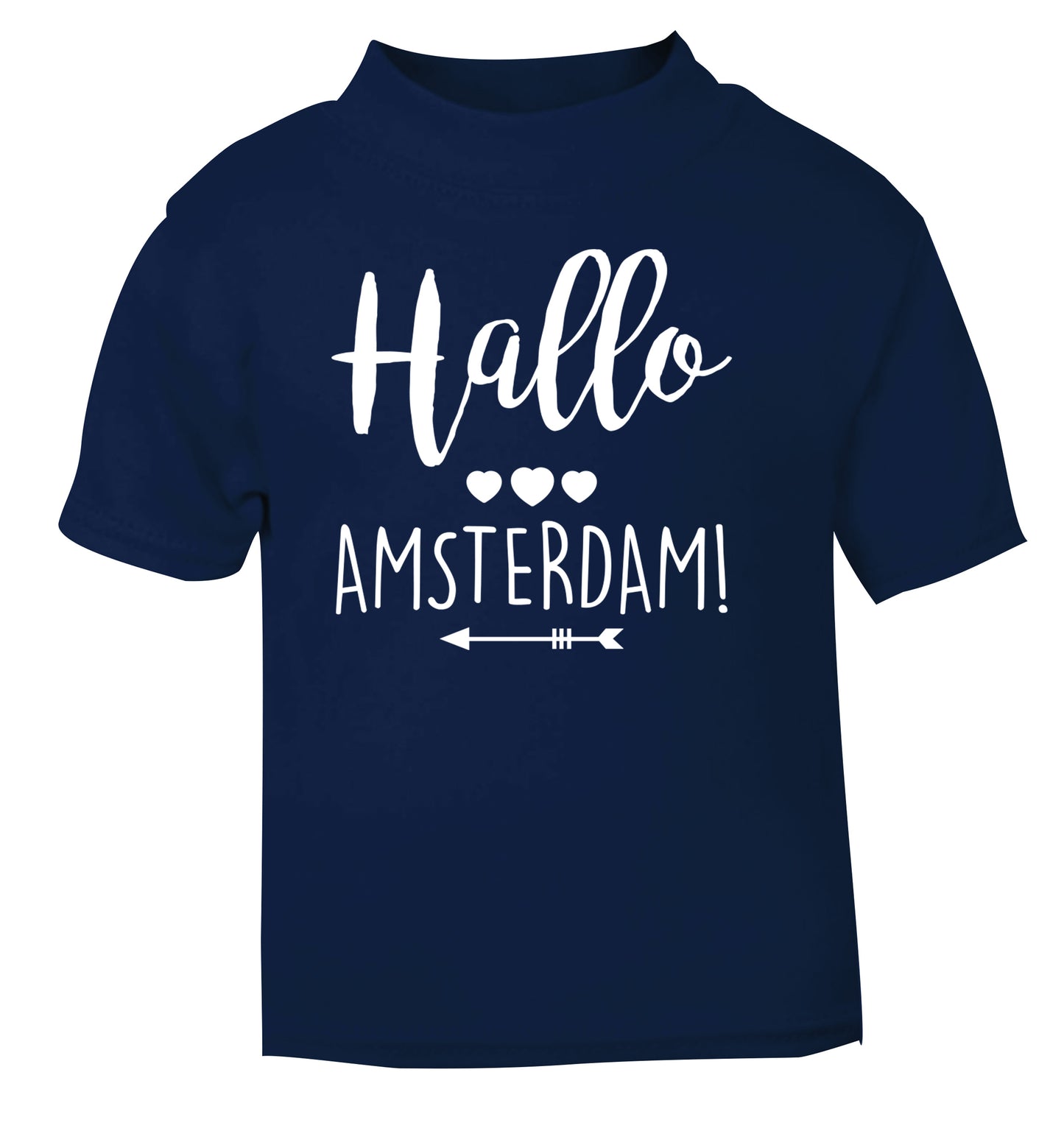 Hallo Amsterdam navy Baby Toddler Tshirt 2 Years