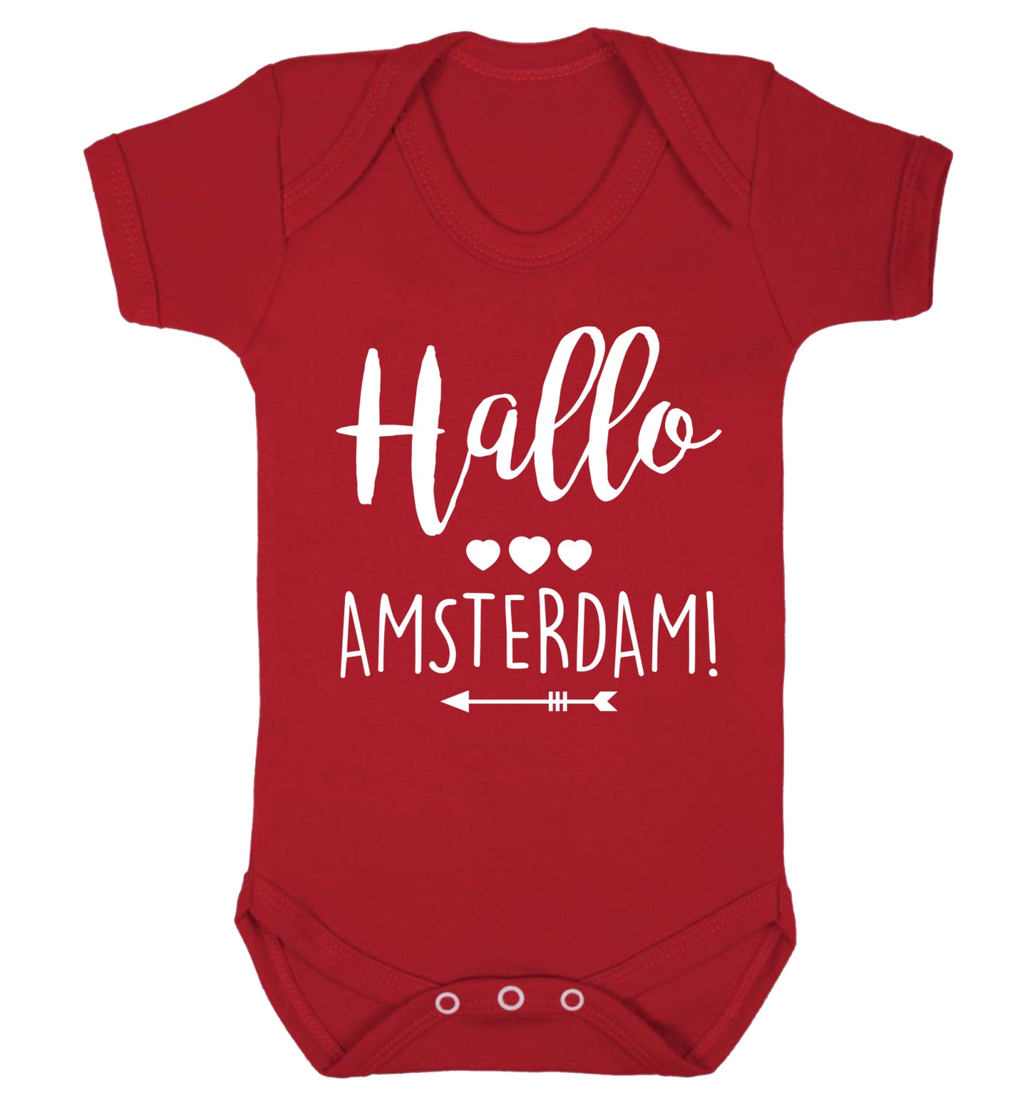 Hallo Amsterdam Baby Vest red 18-24 months