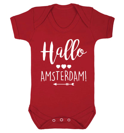 Hallo Amsterdam Baby Vest red 18-24 months