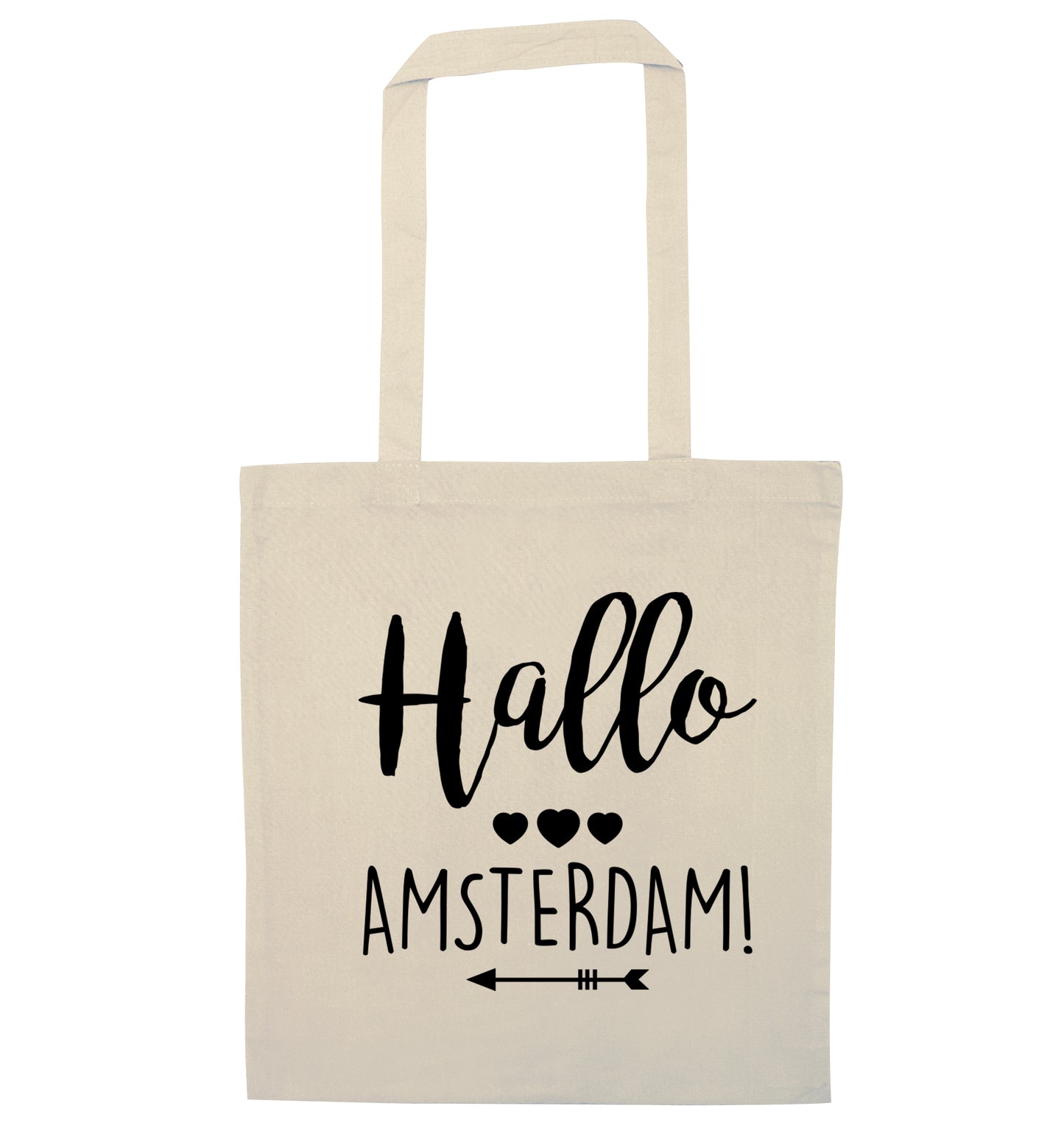 Hallo Amsterdam natural tote bag