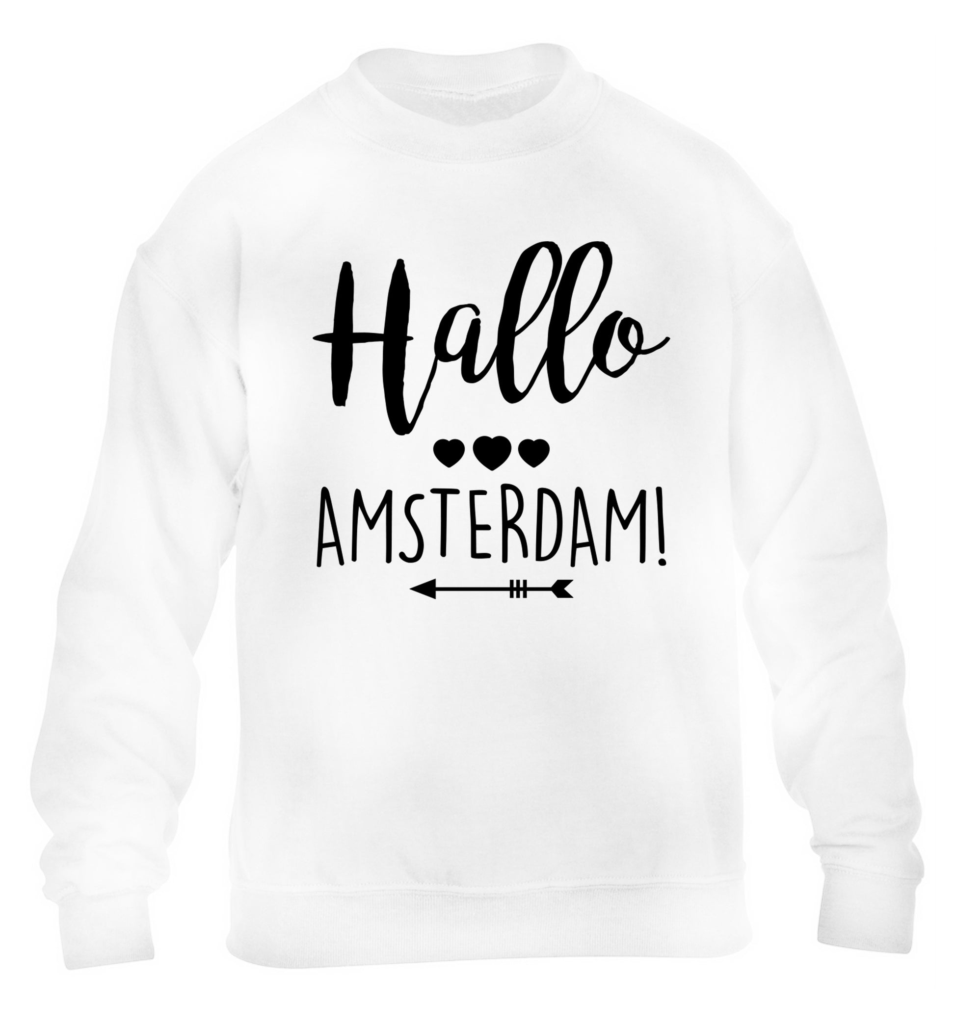 Hallo Amsterdam children's white sweater 12-13 Years