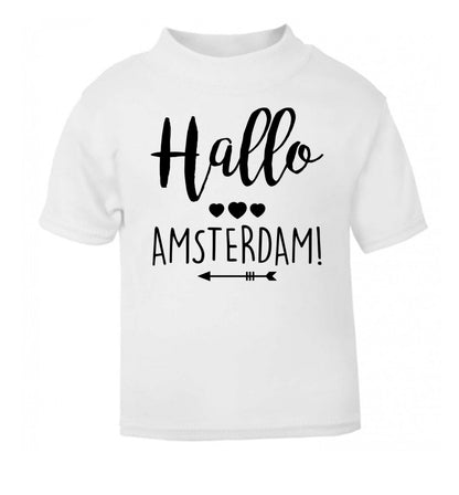 Hallo Amsterdam white Baby Toddler Tshirt 2 Years