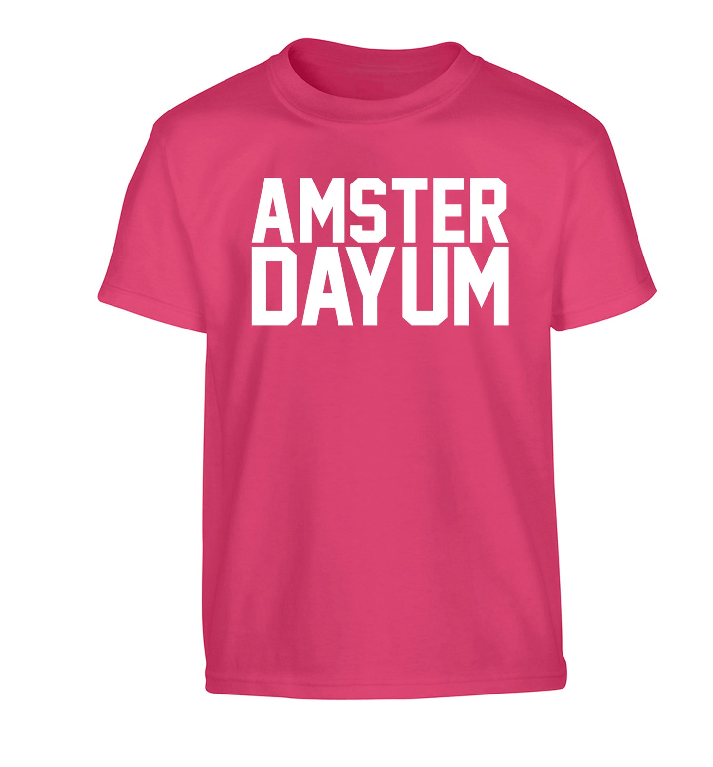 Amsterdayum Children's pink Tshirt 12-13 Years