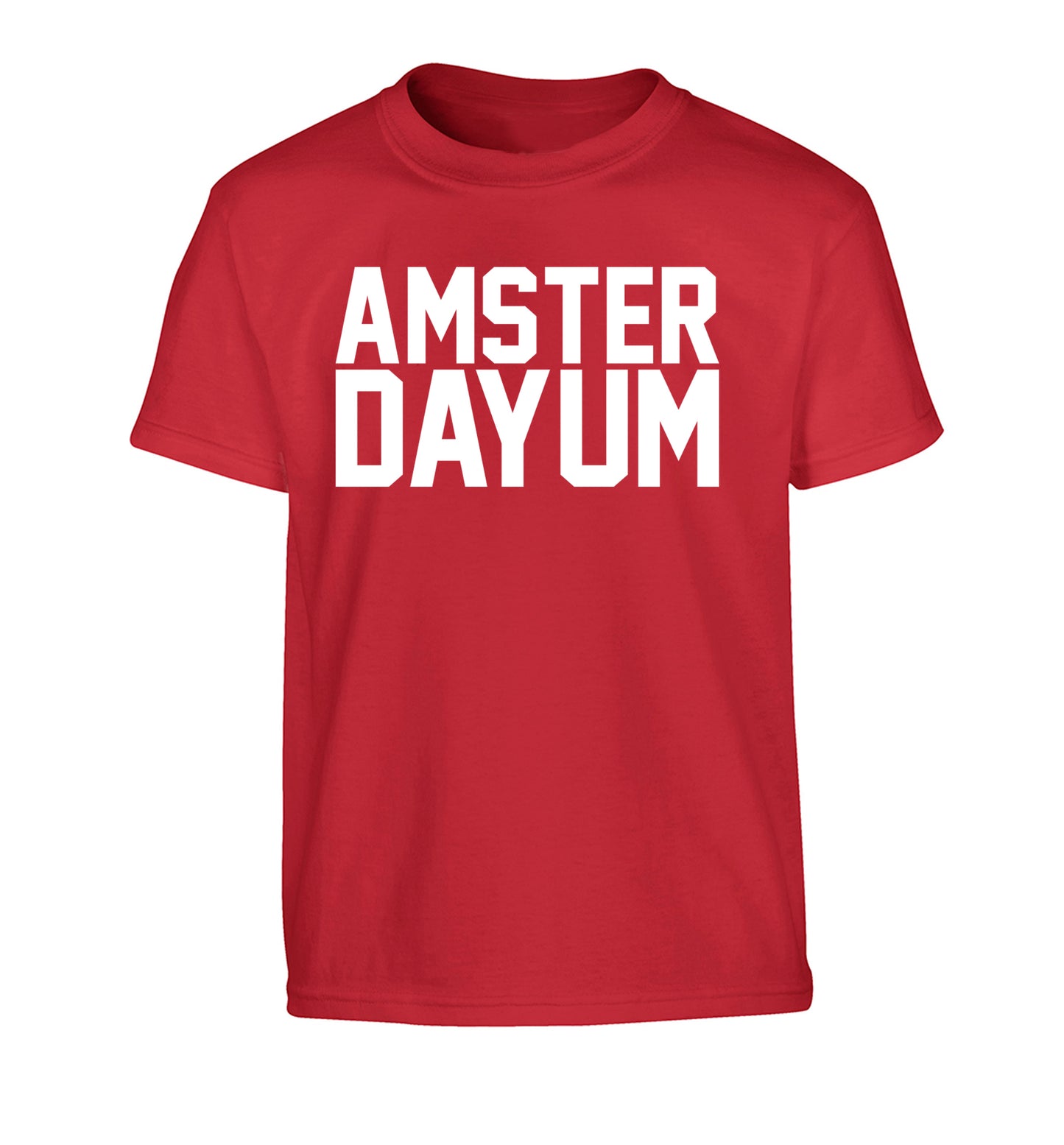 Amsterdayum Children's red Tshirt 12-13 Years