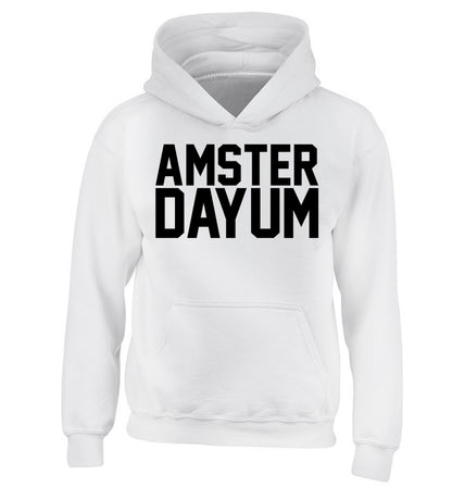 Amsterdayum children's white hoodie 12-13 Years