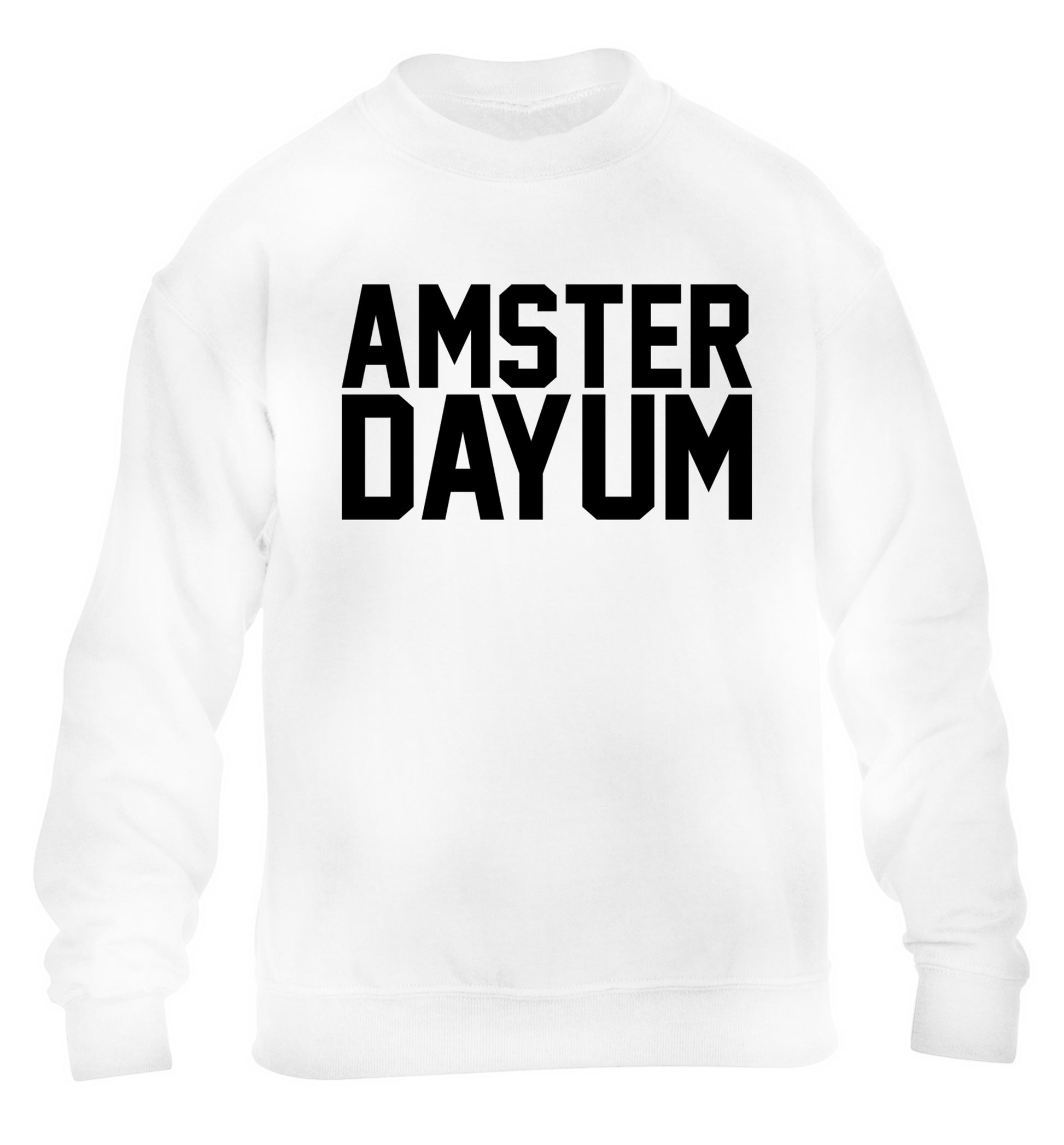 Amsterdayum children's white sweater 12-13 Years