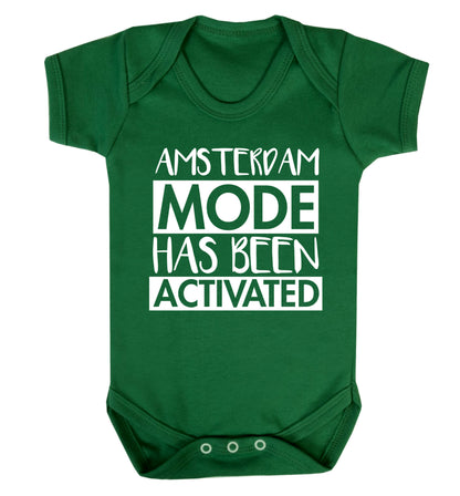 Amsterdam mode has been activated Baby Vest green 18-24 months