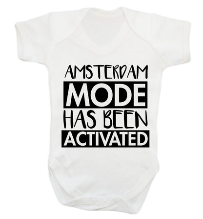 Amsterdam mode has been activated Baby Vest white 18-24 months