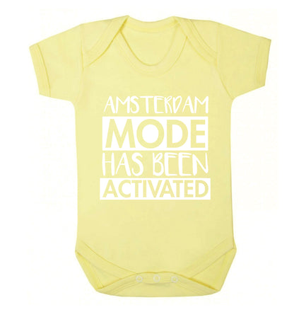 Amsterdam mode has been activated Baby Vest pale yellow 18-24 months