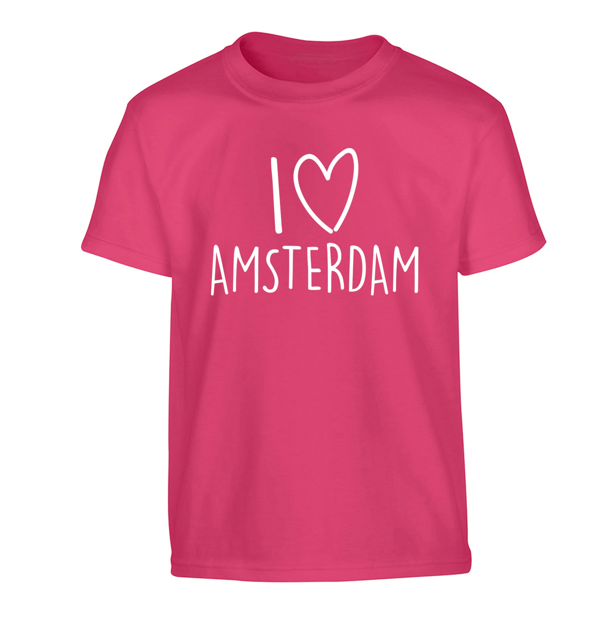 I love Amsterdam Children's pink Tshirt 12-13 Years