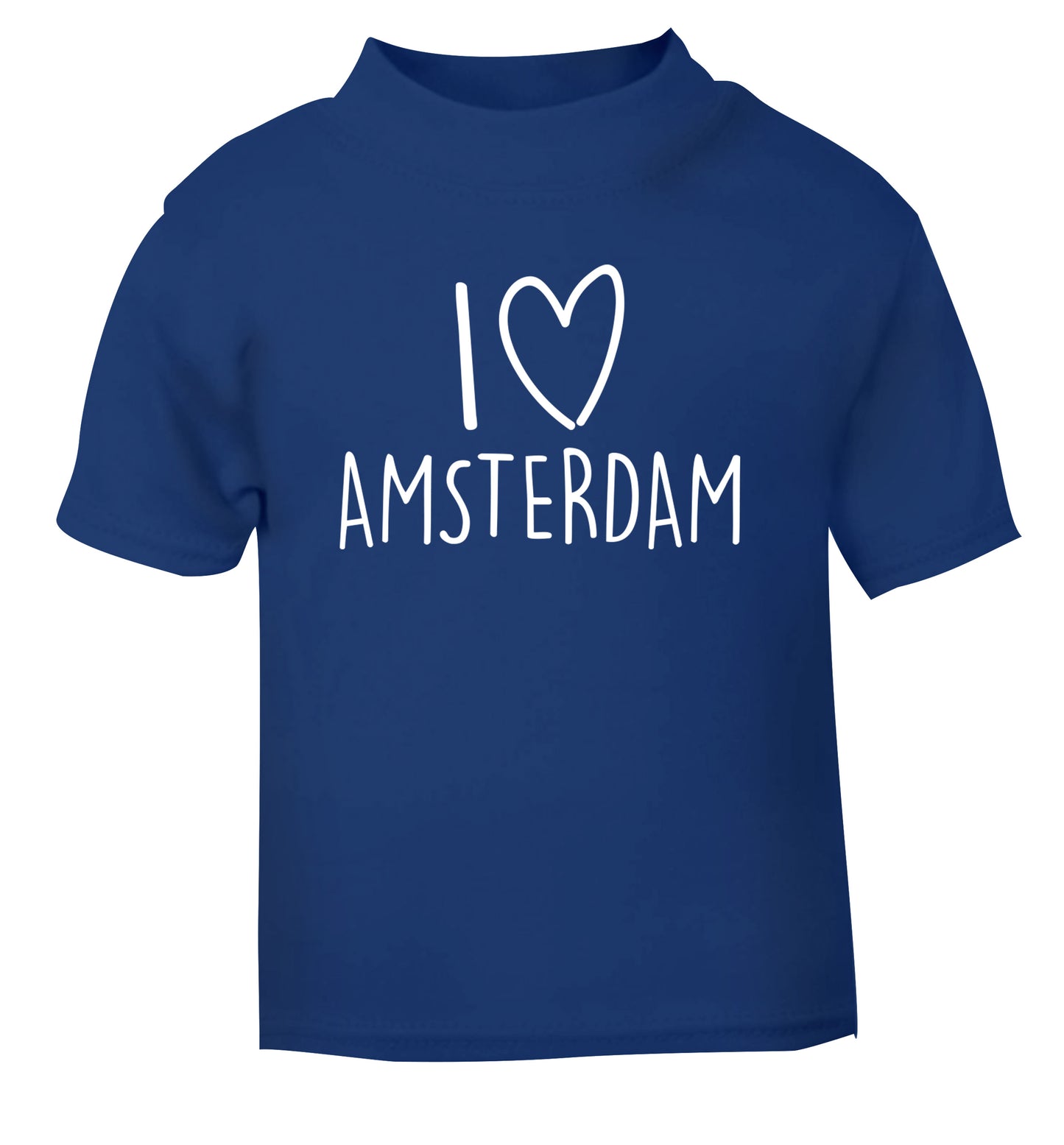 I love Amsterdam blue Baby Toddler Tshirt 2 Years