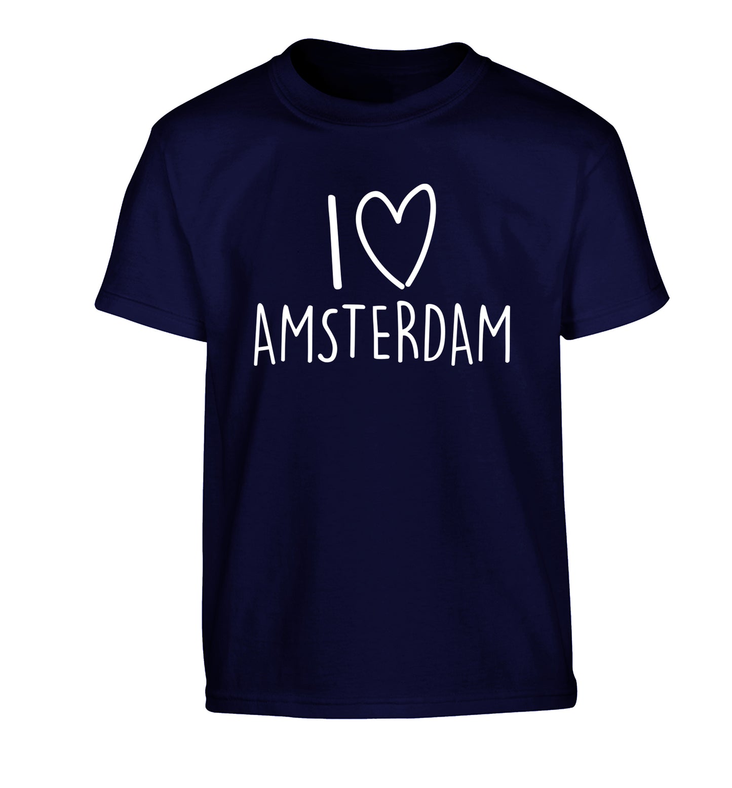 I love Amsterdam Children's navy Tshirt 12-13 Years